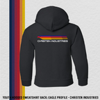 Youth Hooded Sweatshirt: CE II Plane (with 8 Back Design Options)
