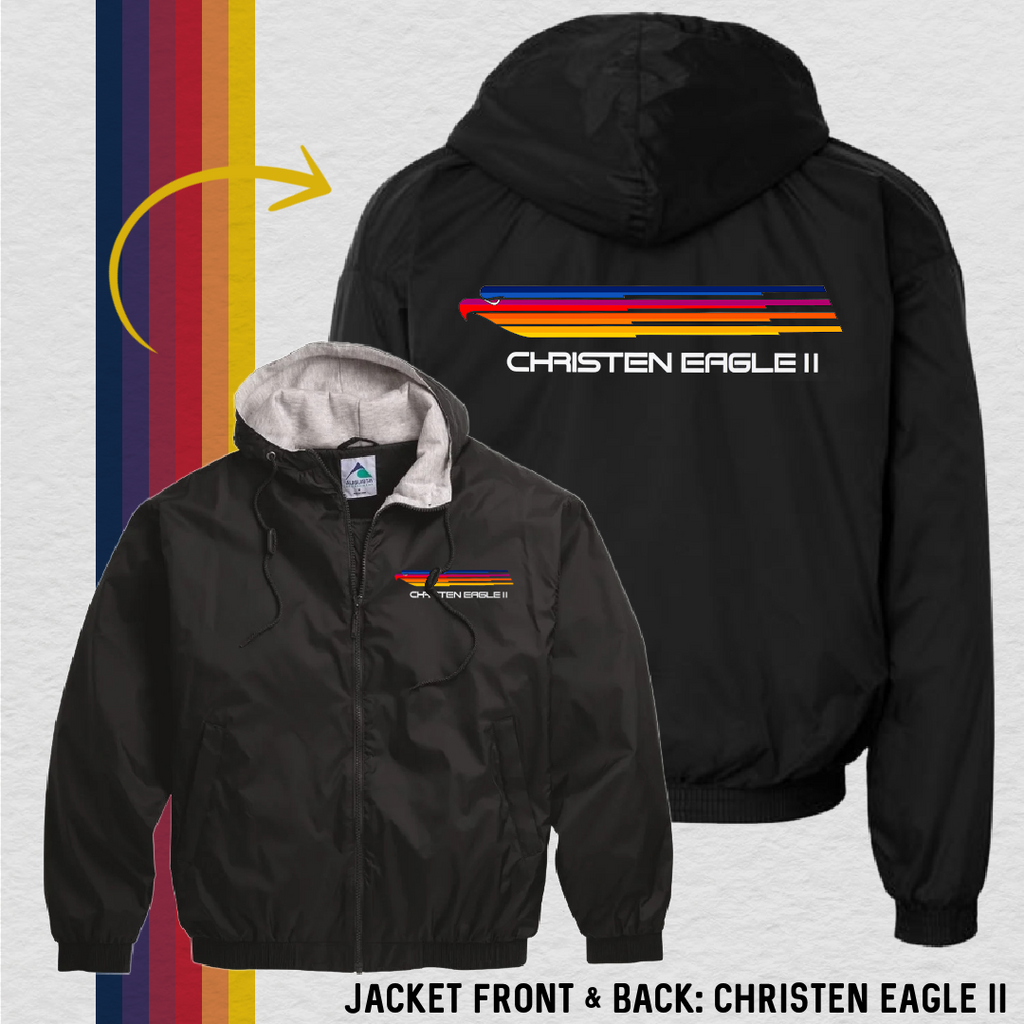 Fleece Lined Jacket: Eagle Profile - CE II (with 6 Back Design Choices)