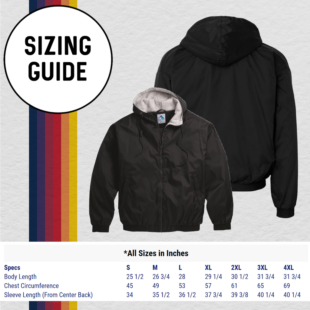Fleece Lined Jacket: Flight Team (with 6 Back Design Choices)