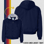 Fleece Lined Jacket: Flight Team (with 6 Back Design Choices)
