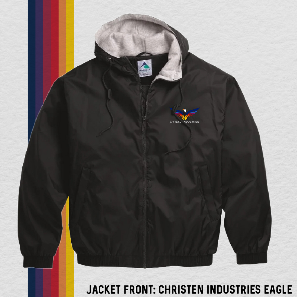 Fleece Lined Jacket: Full Eagle - Christen Industries (with 6 Back Design Choices)