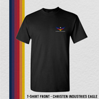 T-Shirt: Full Eagle - Christen Industries (with 6 Back Design Choices)