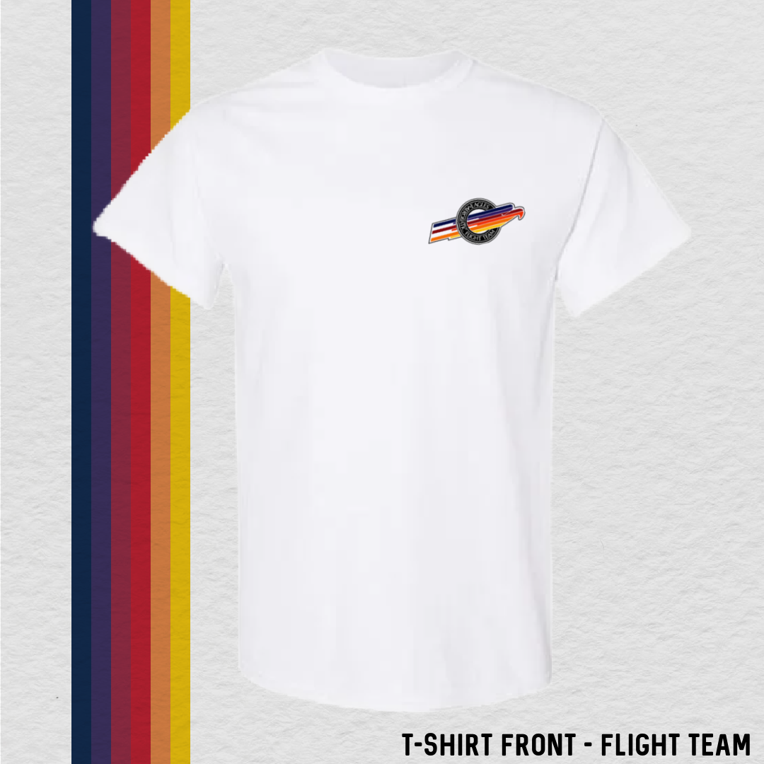 T-Shirt: Flight Team Front (with 6 Back Design Choices)