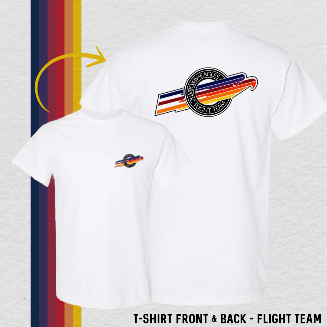 T-Shirt: Flight Team Front (with 6 Back Design Choices)