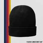 Embroidered Christen Eagle II Fleece-Line Knit Cap