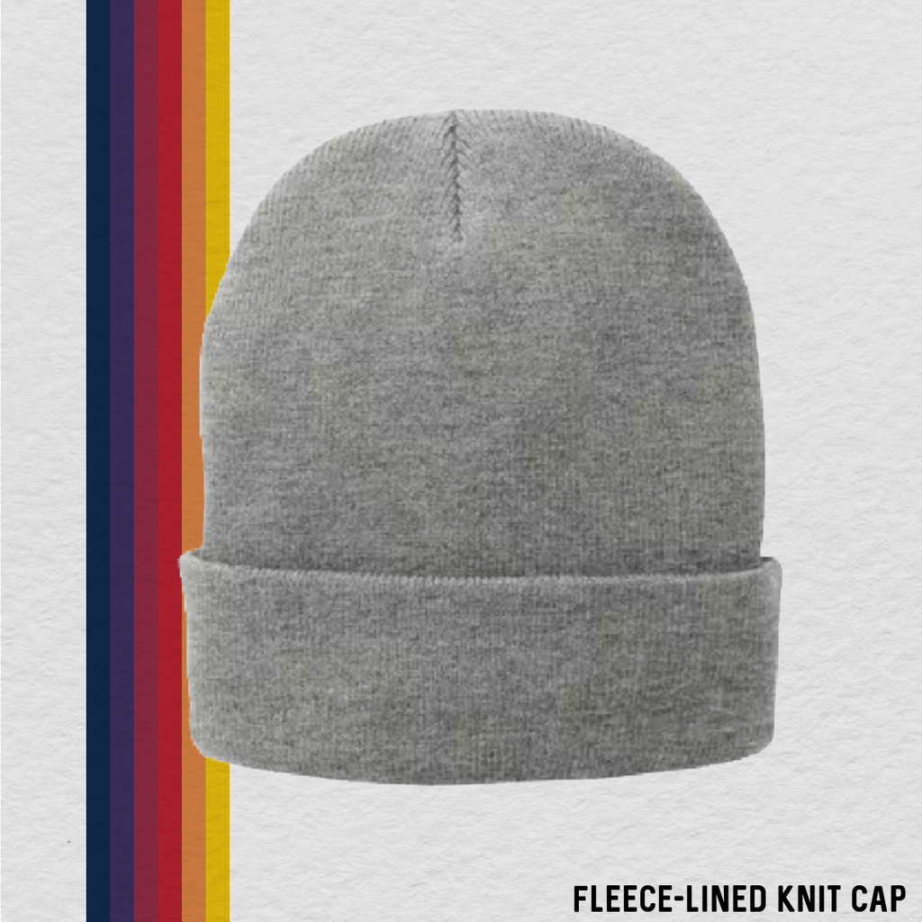 Embroidered Christen Eagle II Fleece-Line Knit Cap