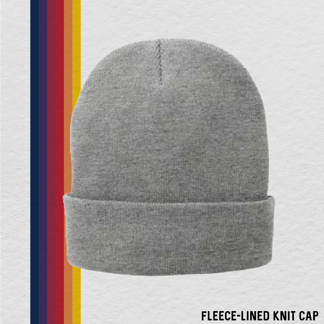 Embroidered Christen Eagle II Fleece-Line Knit Cap