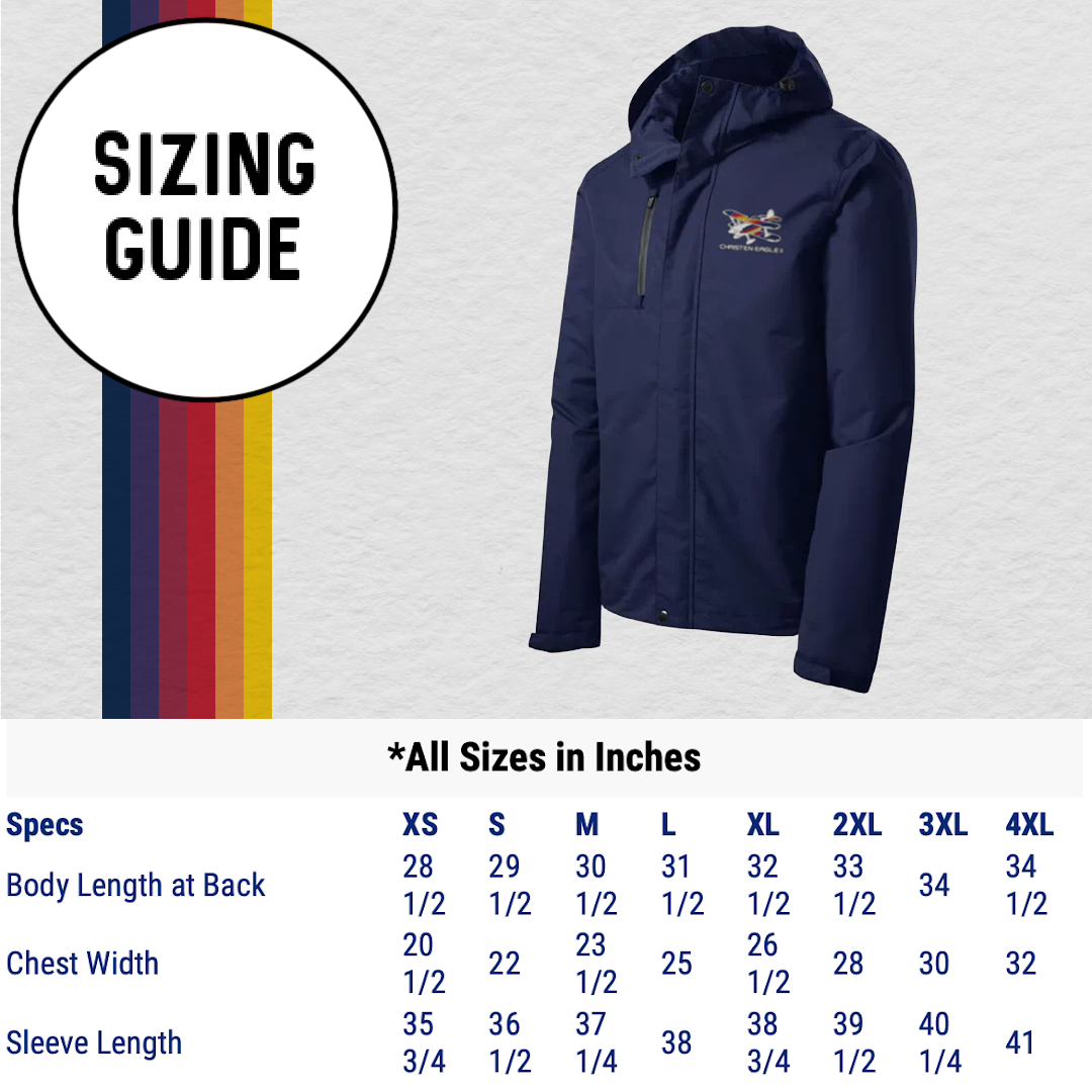 Embroidered Christen Eagle II Men's All Conditions Jacket