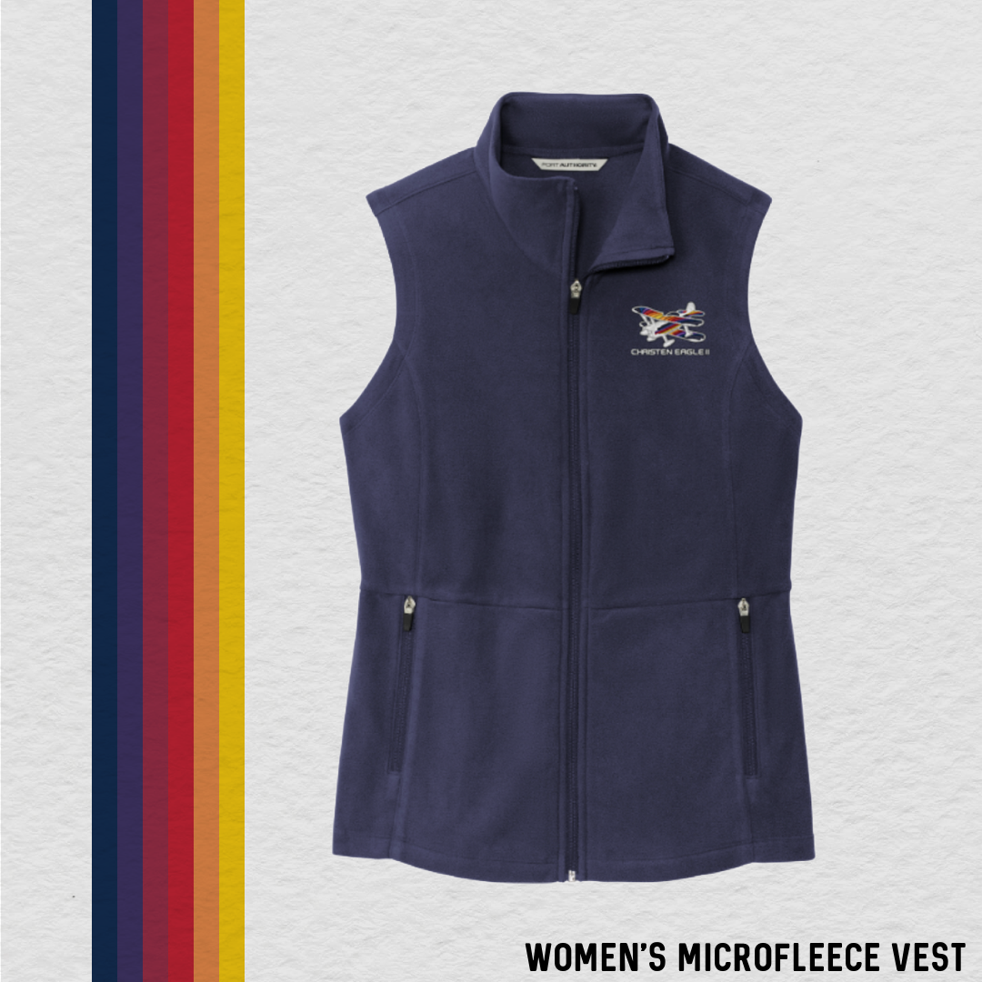 Embroidered Christen Eagle II Women's Microfleece Vest