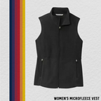 Embroidered Christen Eagle II Women's Microfleece Vest