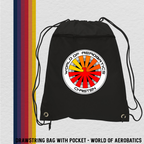 Drawstring Bag with Zippered Pocket (5 Designs)