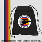 Drawstring Bag with Zippered Pocket (5 Designs)