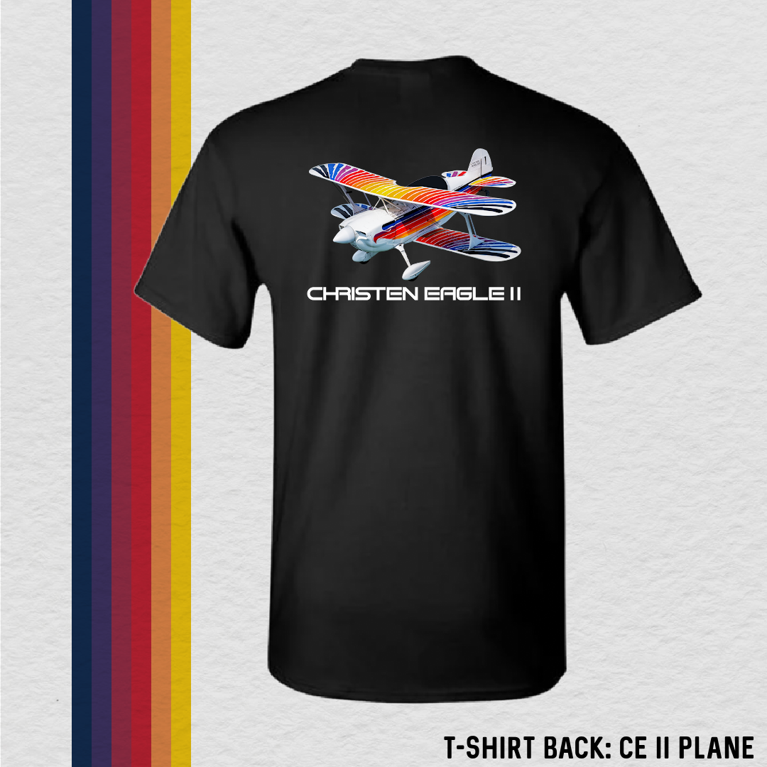 T-Shirt: World of Aerobatics (with 8 Back Design Choices)