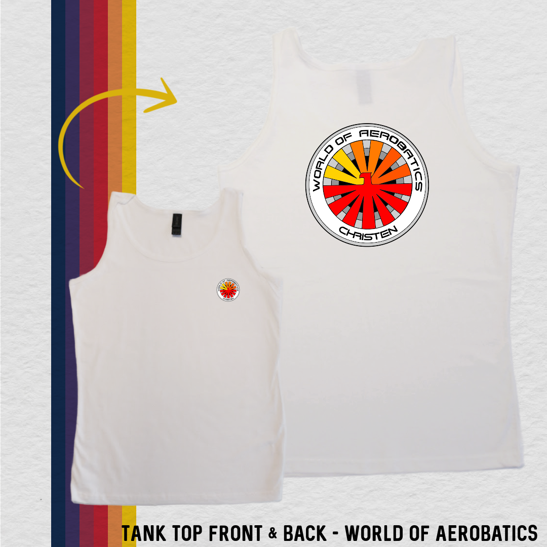 Tank Top: World of Aerobatics (with 6 Back Design Choices)
