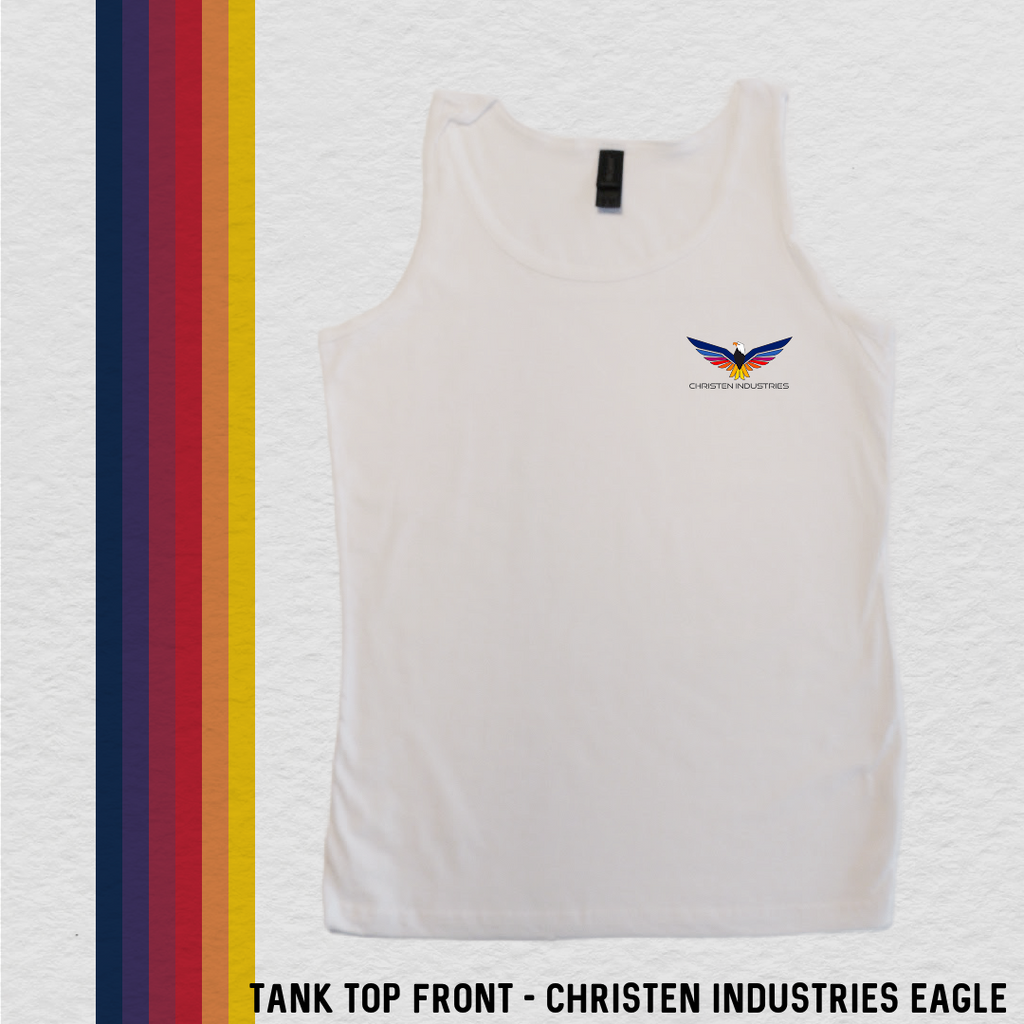 Tank Top: Full Eagle - Christen Industries (with 8 Back Design Choices)