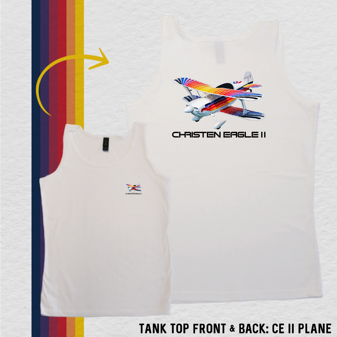 Tank Top: CE II Plane (with 8 Back Design Choices)