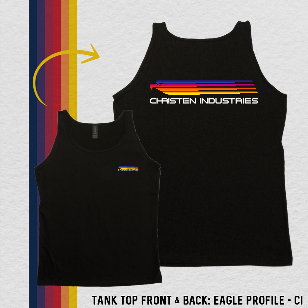 Tank Top: Eagle Profile - CI (with 8 Back Design Choices)