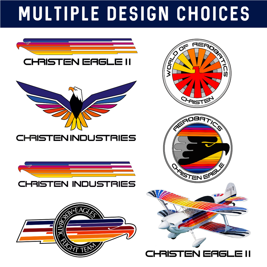 Christen Eagle Heat Transfers (9 Design Options)