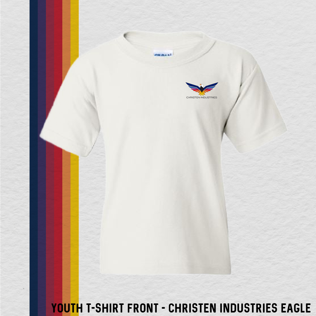 Youth T-Shirt: Christen Industries Eagle (with 6 Back Design Choices)