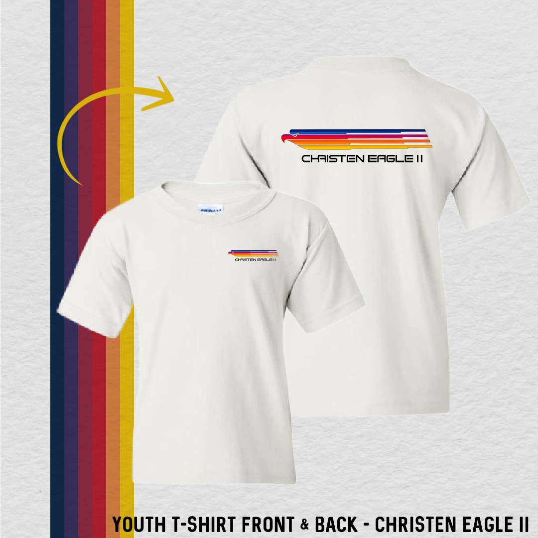 Youth T-Shirt: Christen Eagle II (with 6 Back Design Choices)