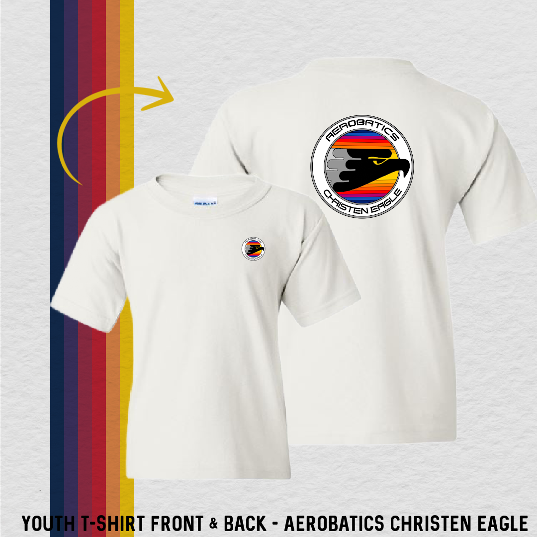 Youth T-Shirt: Aerobatics Christen Eagle (with 6 Back Design Choices)