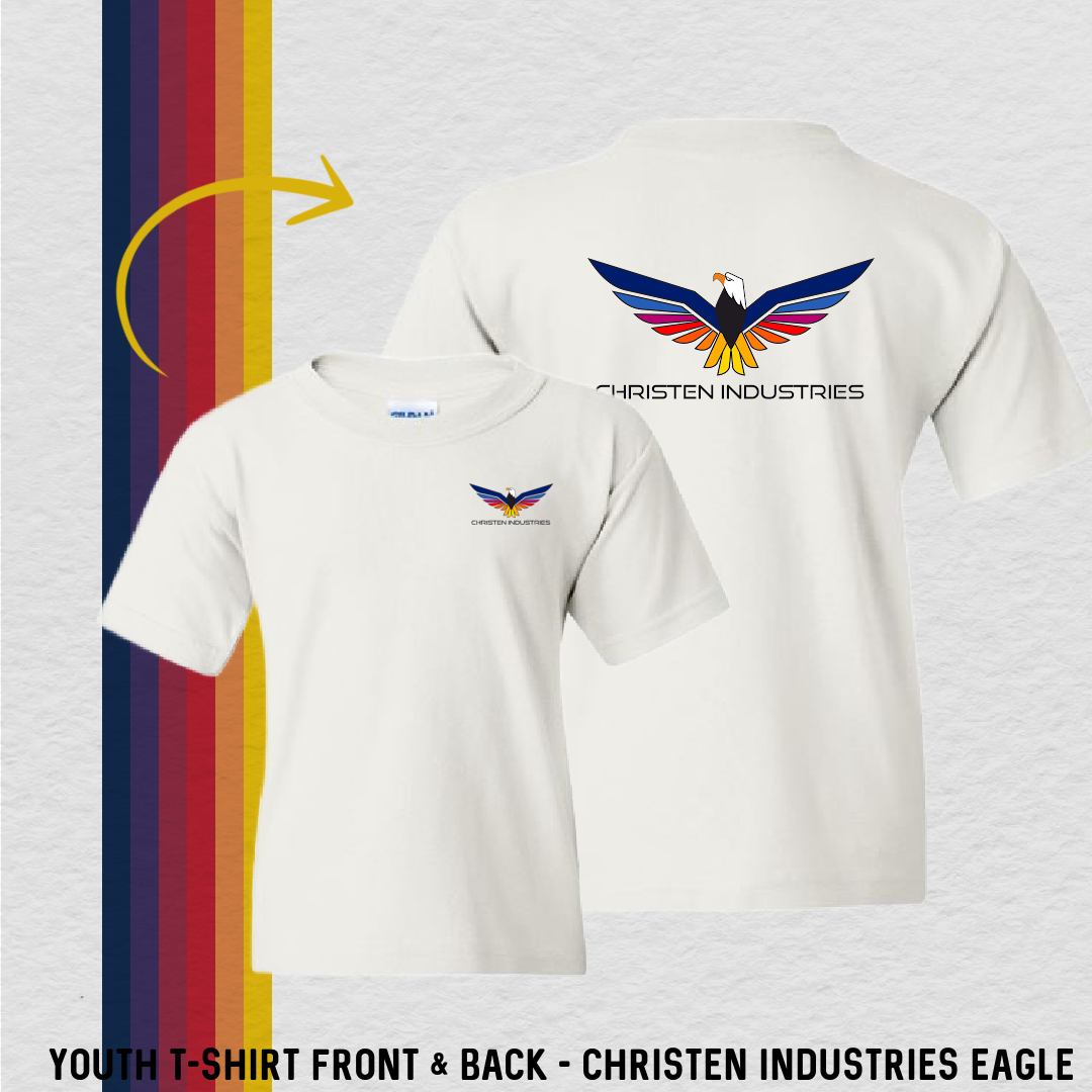 Youth T-Shirt: Christen Industries Eagle (with 6 Back Design Choices)