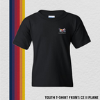 Youth T-Shirt: CE II Plane (with 8 Back Design Choices)