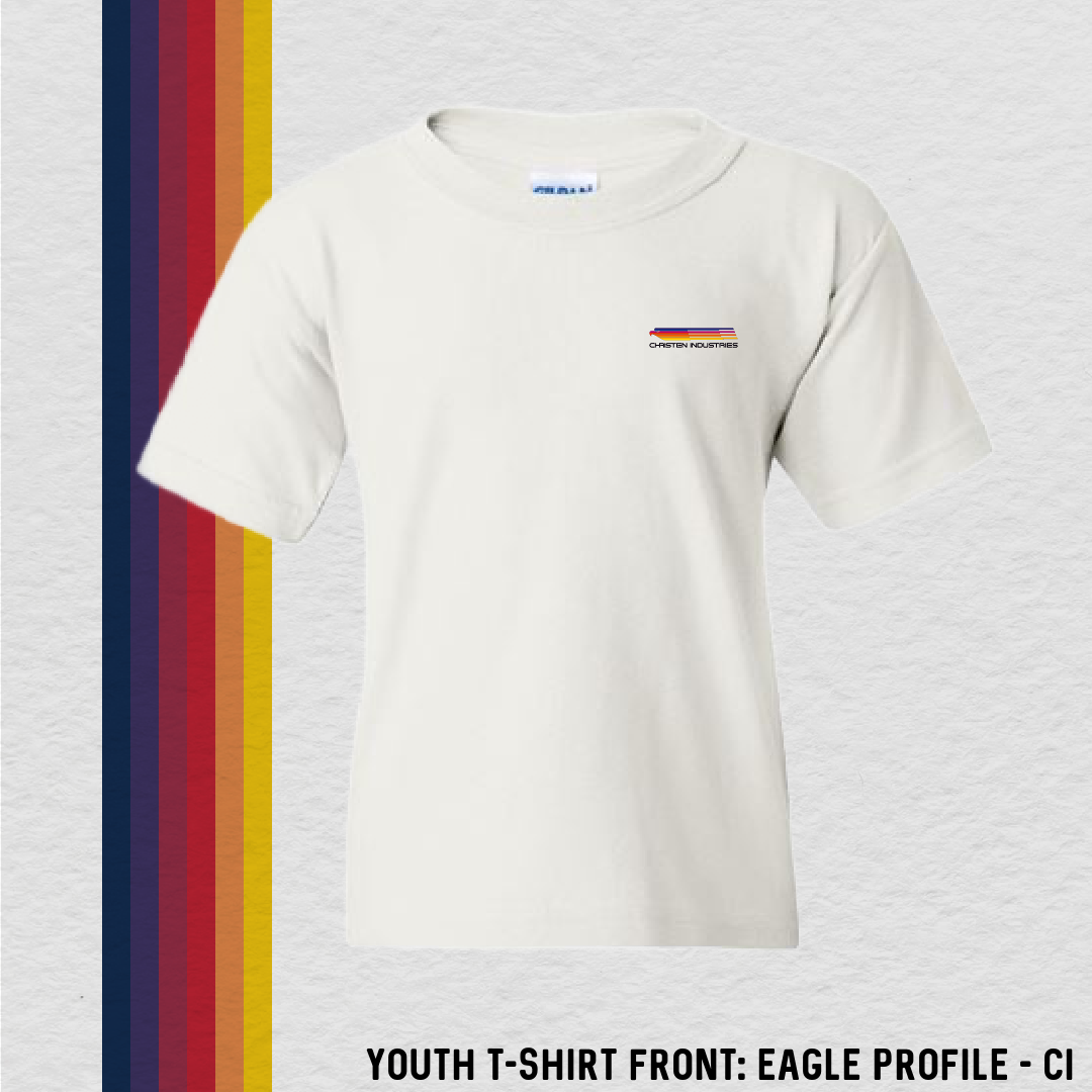 Youth T-Shirt: Eagle Profile - CI (with 8 Back Design Choices)