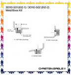 30110-502 (812-2) Weld Boss Kit (2 Bushings)