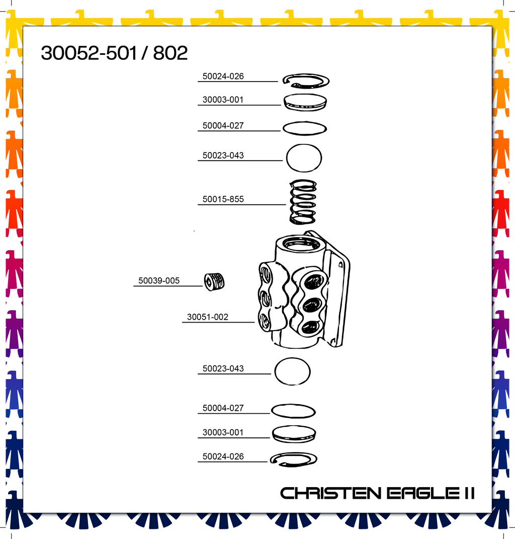 30052-501, (802),  Oil Valve assembly