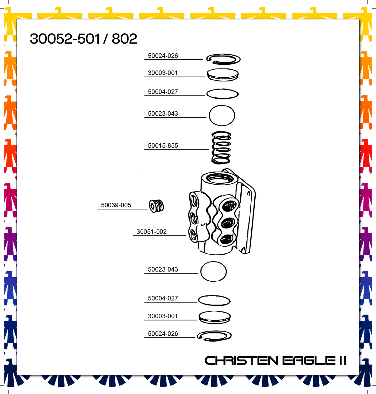30052-501, (802),  Oil Valve assembly