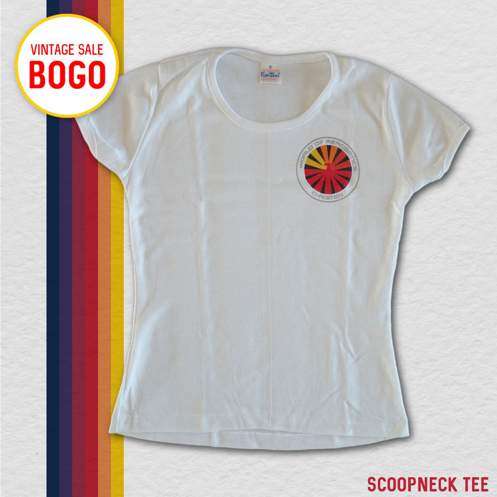 Vintage Ladies' Scoopneck Tee - World of Aerobatics