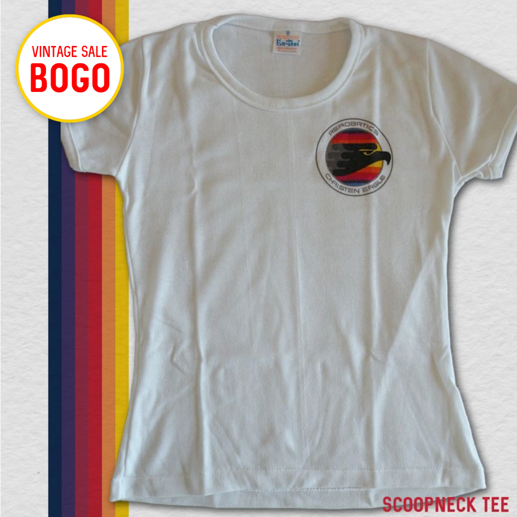 Vintage Ladies' Scoopneck Tee - Aerobatics Christen Eagle